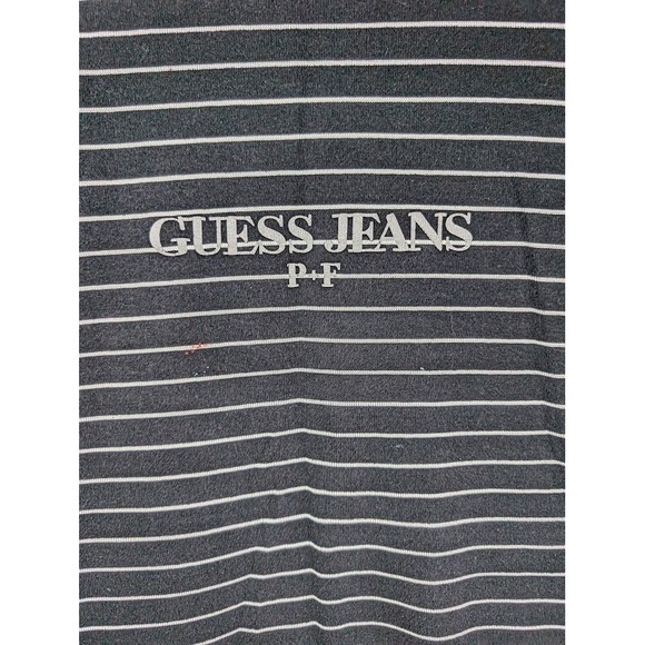 Guess Jeans x Places + Faces T-Shirt Men's Large 3M Stripe Streetwear Retro - Picture 4 of 8